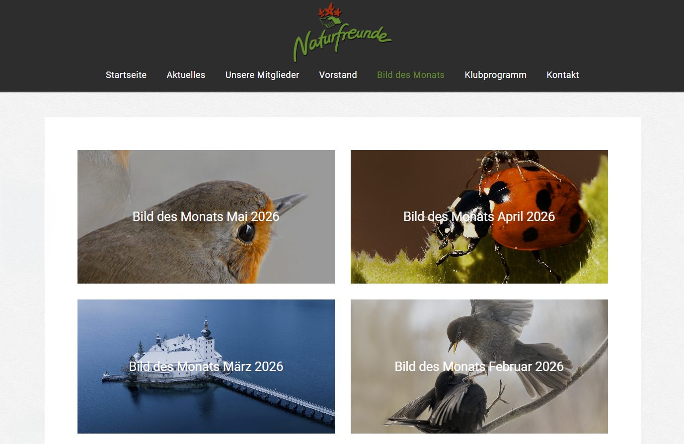 Webseite des Naturfreunde Fotoklubs Vöcklabruck